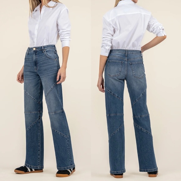 Kut from the Kloth Denim - Kut from the Kloth Sienna High Rise Wide Leg With Panel